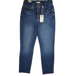 Good American Good Classic‎ Raw Hem Jeans 2/26 NWT